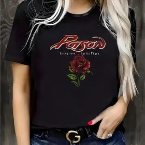 Black Graphic Tee - Short Sleeve NEW